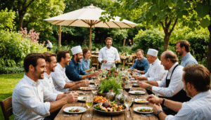 participez aux rencontres de chefs : découvrez des tables invitées d’exception et vivez des cours gourmands pour enrichir votre passion culinaire. réservez votre place pour une expérience unique !