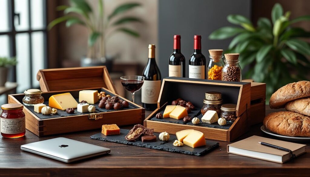 découvrez nos coffrets gastronomiques, le cadeau idéal pour les entreprises souhaitant allier élégance et gourmandise. offrez une expérience culinaire inoubliable à vos collaborateurs et partenaires.