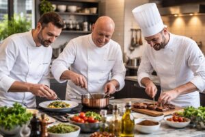 découvrez des recettes gratuites et faciles pour cuisiner comme un chef avec cyril lignac, thierry marx et marmiton. apprenez des astuces de grands chefs pour régaler toute la famille.